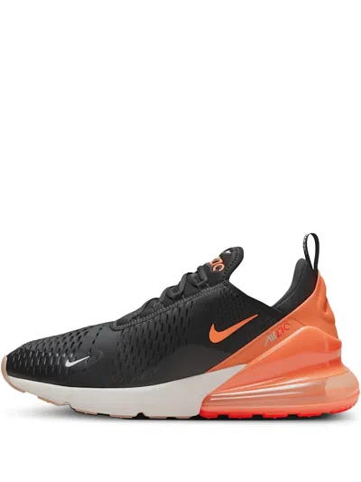 Nike Air Max 270 Sneakers In Black And Orange