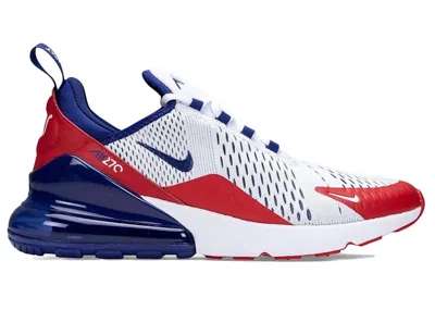 Pre-owned Nike Air Max 270 Blue Usa Sneakers In White/university Red/deep Royal In Multi