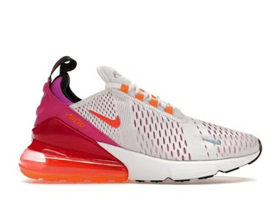 Pre-owned Nike Air Max 270 Crimson (women's) Sneakers In White/fuchsia Dream/active Fuchsia