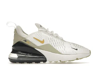 Pre-owned Nike Air Max 270 Essential White (women's) Sneakers In Summit White/light Stone/armory Navy Blue