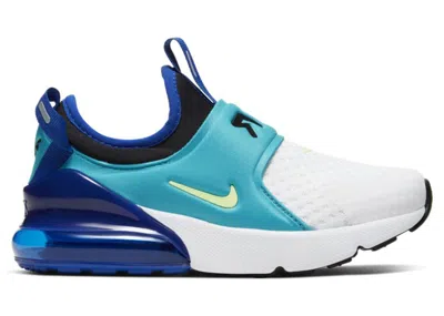 Pre-owned Nike Air Max 270 Extreme Blue Sneakers In White/oracle Aqua/hyper Blue