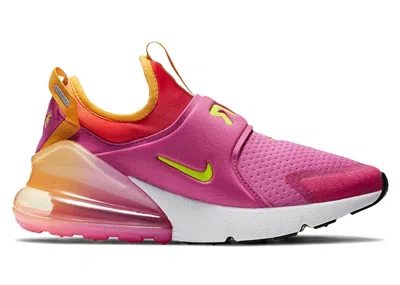 Pre-owned Nike Air Max 270 Extreme Se Sunrise Sneakers In Active Fuchsia/university Gold/chile Red