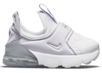 Pre-owned Nike Air Max 270 Extreme Sneakers In White/pure Violet/metallic Silver