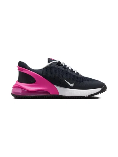 Nike Kids' Air Max 270 Go "obsidian Fierce Pink" Sneakers In Black