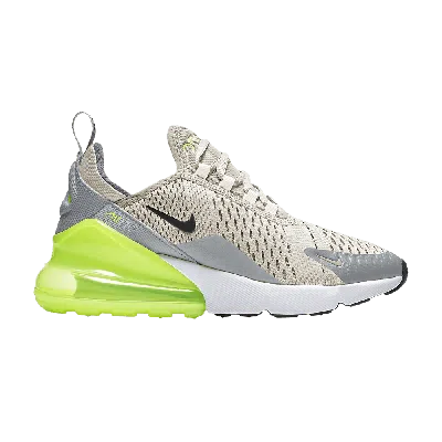 Pre-owned Nike Air Max 270 Gs 'light Bone Volt' In Cream