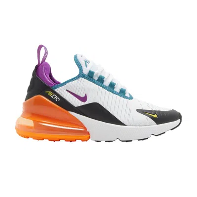 Pre-owned Nike Air Max 270 Gs 'white Orange Purple' | Kid's Size 5