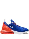 Nike Air Max 270 Low-top Sneakers In Hyper Royal/bright Crimson/white/coconut Milk