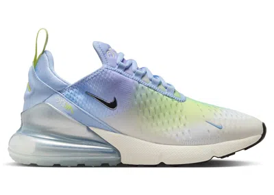 Pre-owned Nike Air Max 270 Metallic Silver (women's) Sneakers In Aluminum/hydrangeas/light Lemon Twist In Multi