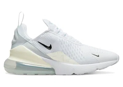 Pre-owned Nike Air Max 270 Mini Swoosh Print (women's) Sneakers In White/pure Platinum/sail In Multi