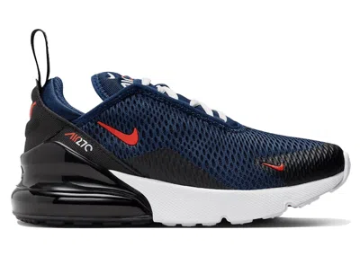 Pre-owned Nike Air Max 270 Picante Red Sneakers In Midnight Navy Blue/black/summit White