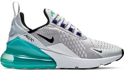Pre-owned Nike Air Max 270 Platinum Jade Sneakers In Pure Platinum/hyper Jade/white