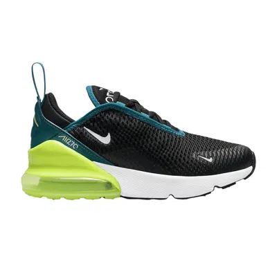 Pre-owned Nike Air Max 270 Ps 'black Bright Spruce Volt' | Kid's Size 12.5