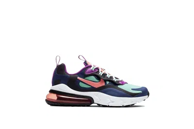 Pre-owned Nike Air Max 270 React Blue Void (ps) In Blue Void/magic Ember-black-vivid Purple