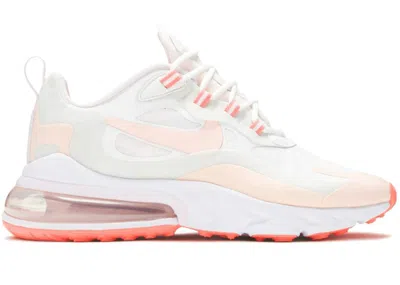Pre-owned Nike Air Max 270 React Crimson Tint (women's) Sneakers In Summit White/light Violet/atomic Pink