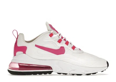 Pre-owned Nike Air Max 270 React Fire Pink (women's) Sneakers In White/team Orange/black