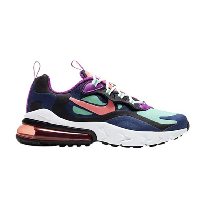 Pre-owned Nike Air Max 270 React Gs 'kinetic Green Blue Ember' | Multi-color | Kid's Size 6