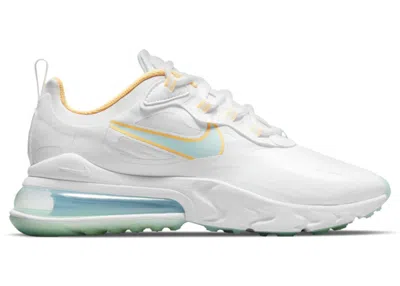 Pre-owned Nike Air Max 270 React Lagoon Pulse (women's) Sneakers In White/light Dew/melon Tint