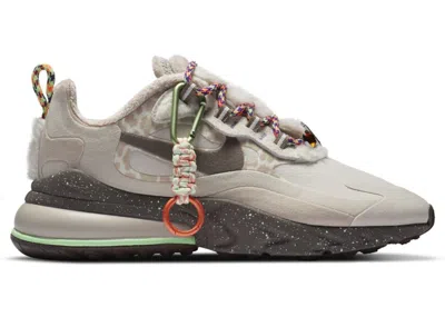 Pre-owned Nike Air Max 270 React Light Wood Brown (women's) Sneakers In Light Orewood Brown/enigma Stone