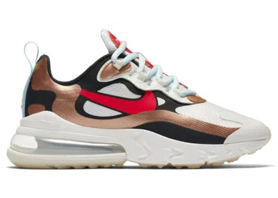 Pre-owned Nike Air Max 270 React Red Bronze (women's) Sneakers In Sail/black/metallic Red Bronze
