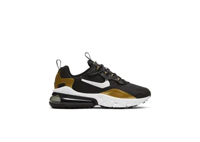 Pre-owned Nike Air Max 270 React Sneakers In Anthracite/black/metallic Gold