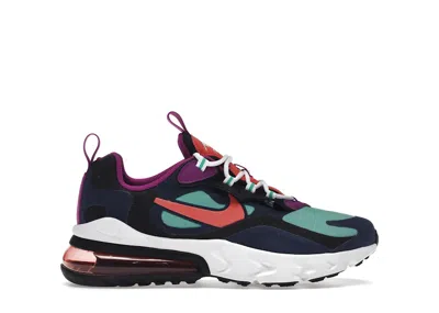 Pre-owned Nike Air Max 270 React Sneakers In Blue Void/black/kinetic Green