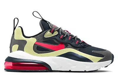 Pre-owned Nike Air Max 270 React Sneakers In Iron Grey/bright Crimson/deep Ocean In Multi