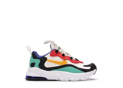 Pre-owned Nike Air Max 270 React Sneakers In Phantom/university Gold/university Red