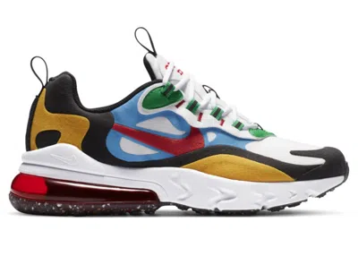 Pre-owned Nike Air Max 270 React Sneakers In White/university Gold