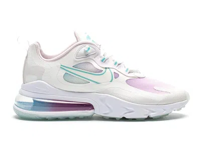 Pre-owned Nike Air Max 270 React (women's) Sneakers In Summit White/bleached Aqua/light Violet