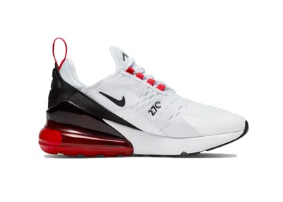 Pre-owned Nike Air Max 270 Red Sneakers In White/black/siren Red In Multi