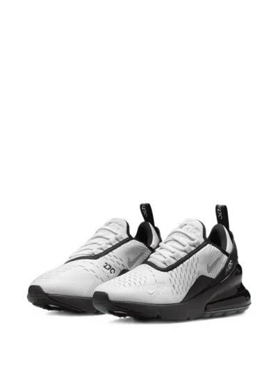 Nike Kids' Air Max 270 Se "photon Dust/black/pure Platinum/metallic Cool Grey" Sneakers In White