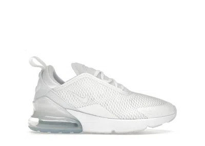 Pre-owned Nike Air Max 270 Silver Sneakers In White/metallic Silver