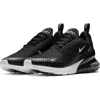 Nike Air Max 270 Sneakers In Black In White