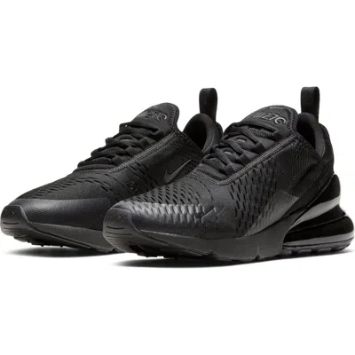 Nike Air Max 270 Sneaker In Black/black/black