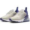 Nike Air Max 270 "light Bone" Sneakers In Bone/blue/white