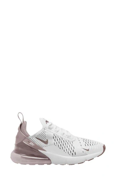 Nike Air Max 270 Sneaker In White,platinum Violet-smokey Mauve-black