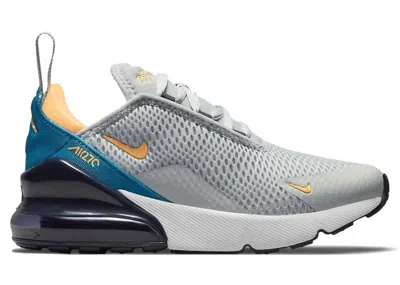 Pre-owned Nike Air Max 270 Sneakers In Grey Fog/midnight Navy/imperial Blue