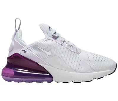 Pre-owned Nike Air Max 270 Sneakers In Pure Platinum/violet Frost/midnight Navy Blue In Multi