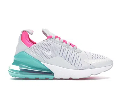Pre-owned Nike Air Max 270 South Beach (women's) Sneakers In Pure Platinum/pink Blast/aurora In Multi