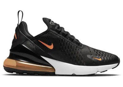 Pre-owned Nike Air Max 270 Total Orange Sneakers In Black