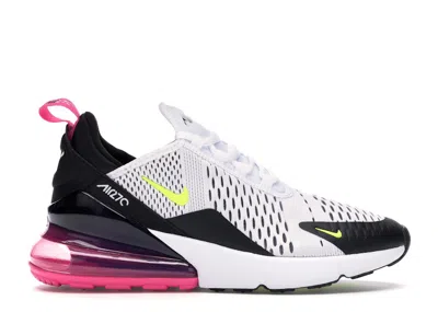 Pre-owned Nike Air Max 270 Volt Sneakers In White/black/laser Fuchsia In Multi