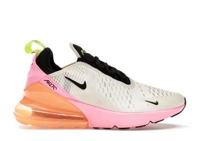 Pre-owned Nike Air Max 270 White (women's) Sneakers In Summit White/sunset Pulse/total Orange