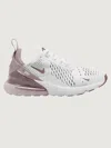 Nike Air Max 270 Sneaker In White,platinum Violet-smokey Mauve-black