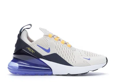 Pre-owned Nike Air Max 270 (women's) Sneakers In Light Cream/persian Violet/midnight Navy Blue