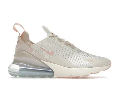 Pre-owned Nike Air Max 270 (women's) Sneakers In Soft Pearl/washed Coral/pearl White