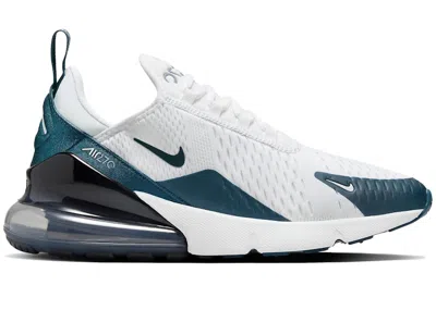 Pre-owned Nike Air Max 270 (women's) Sneakers In White/ashen Slate/armory Navy Blue In Multi