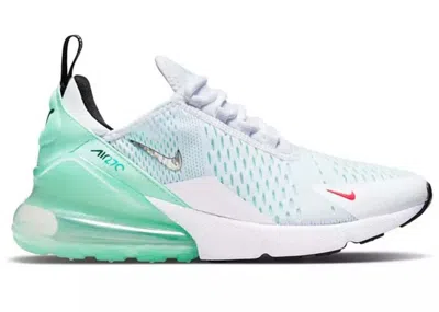 Pre-owned Nike Air Max 270 (women's) Sneakers In White/mint Foam/washed Teal