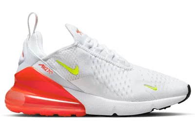 Pre-owned Air Max 270 (women's) Sneakers In White/volt/bright Crimson from StockX