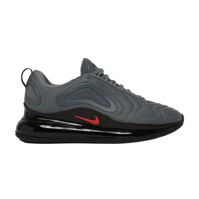 Pre-owned Nike Air Max 720 Gs 'cool Grey Bright Crimson' | Kid's Size 6.5 In Gray
