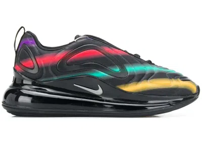 Pre-owned Nike Air Max 720 Neon Streaks (women's) Sneakers In Black/university Gold/flash Crimson